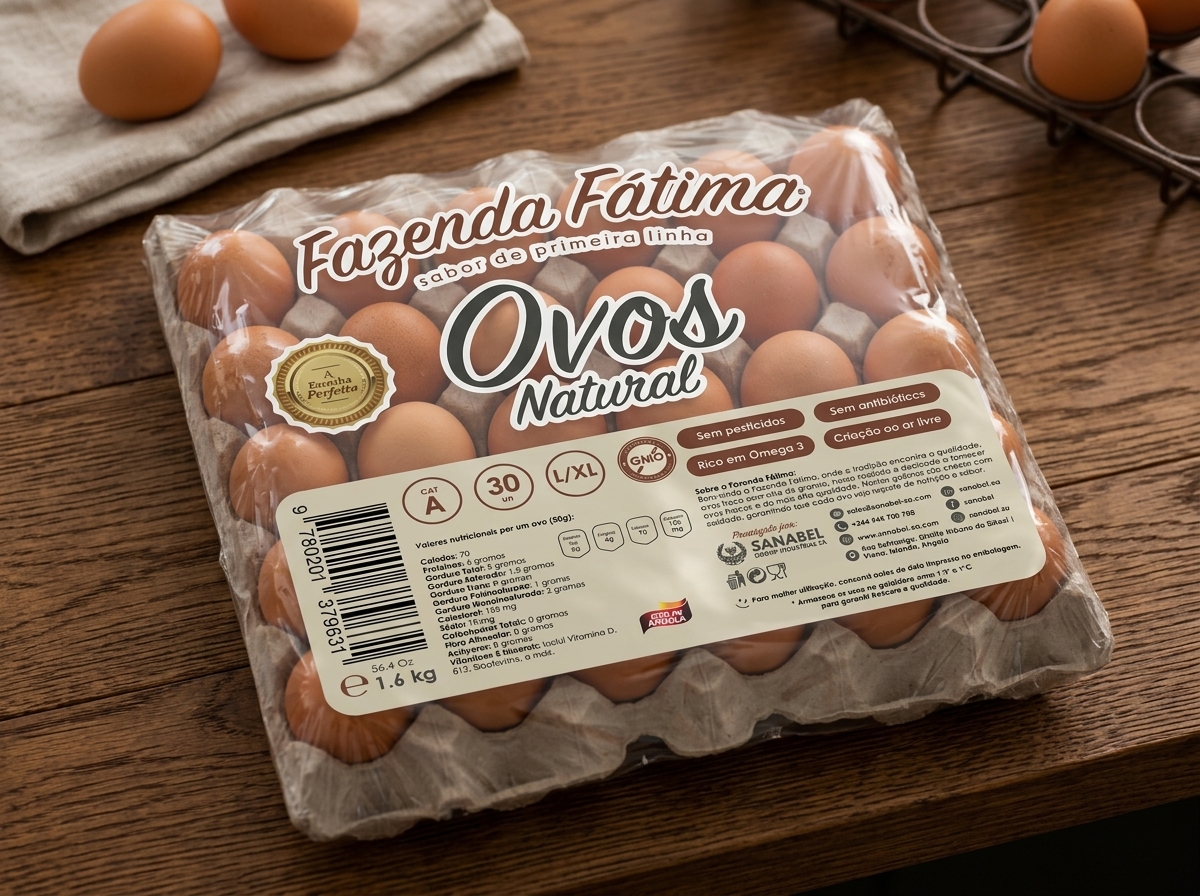 Cartela de 30 Ovos Fazenda Fátima
